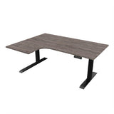 Radial Sit Stand Desk Left Handed