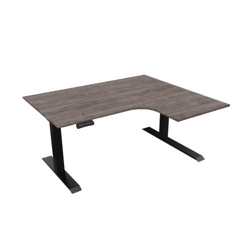 Radial Sit Stand Desk Right Handed