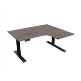 Radial Sit Stand Desk Right Handed