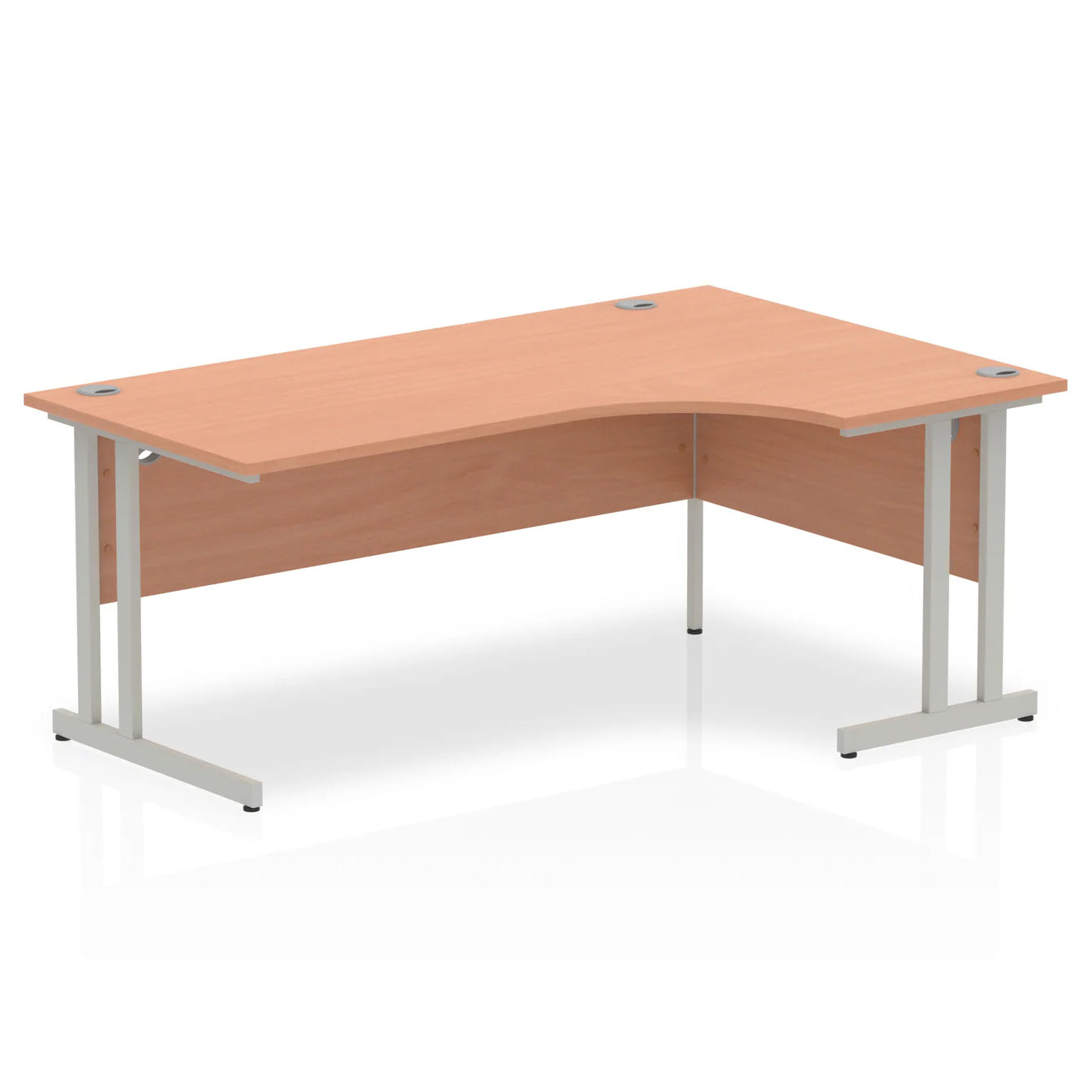 1800mm Right Crescent Desk Cantilever Leg