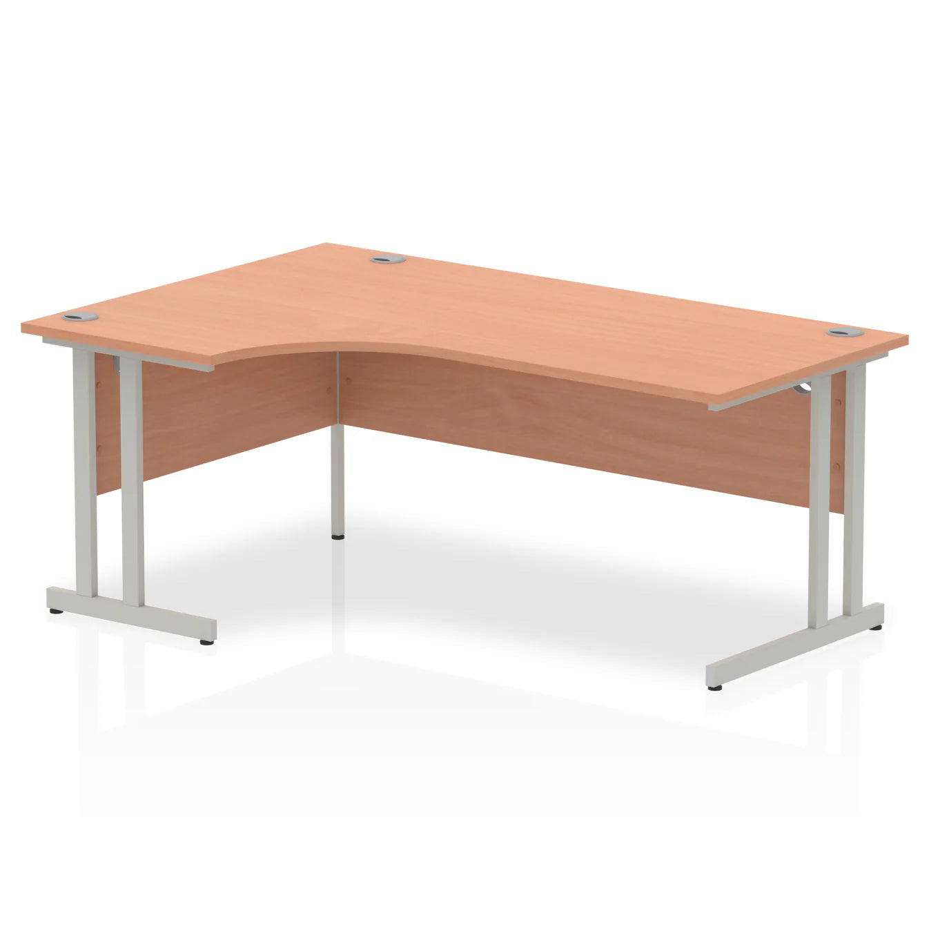 1800mm Left Crescent Desk Cantilever Leg
