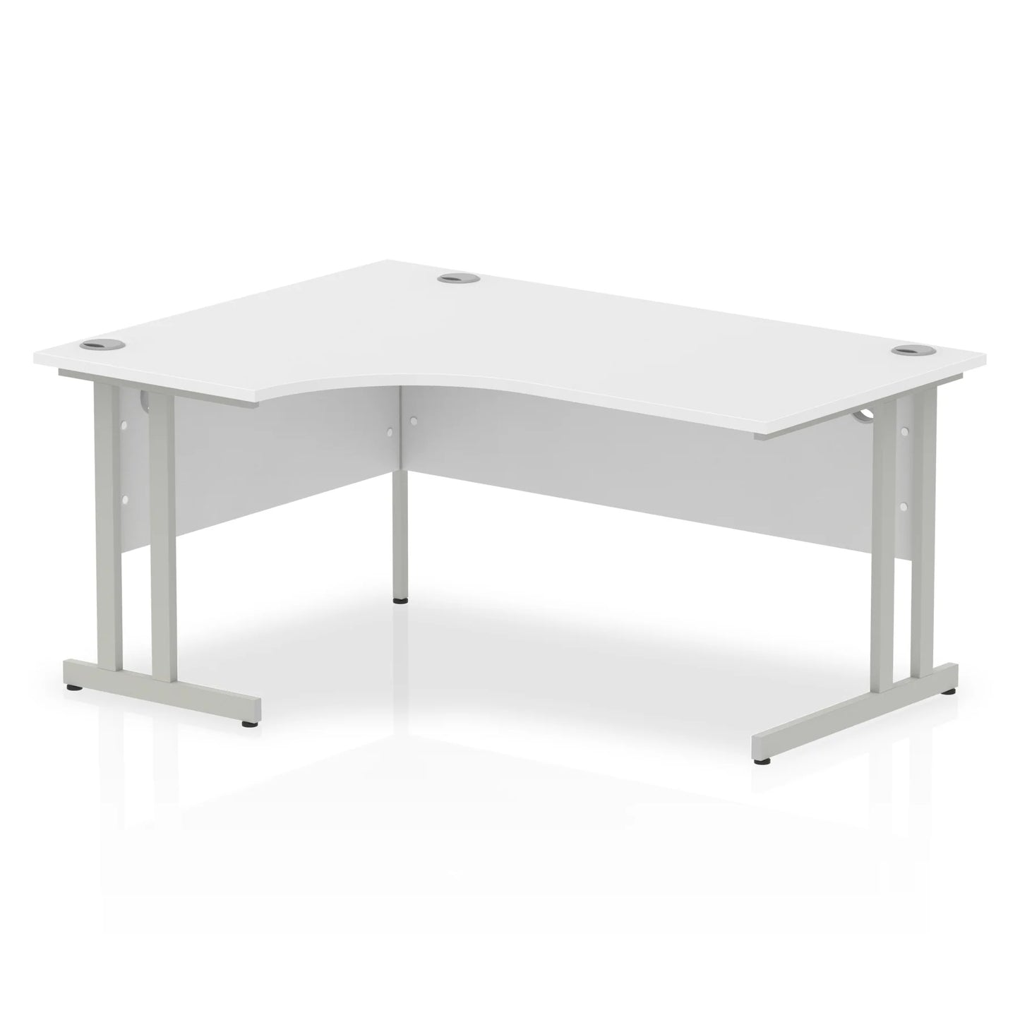 1600mm Left Crescent Desk Cantilever Leg
