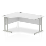 1600mm Left Crescent Desk Cantilever Leg