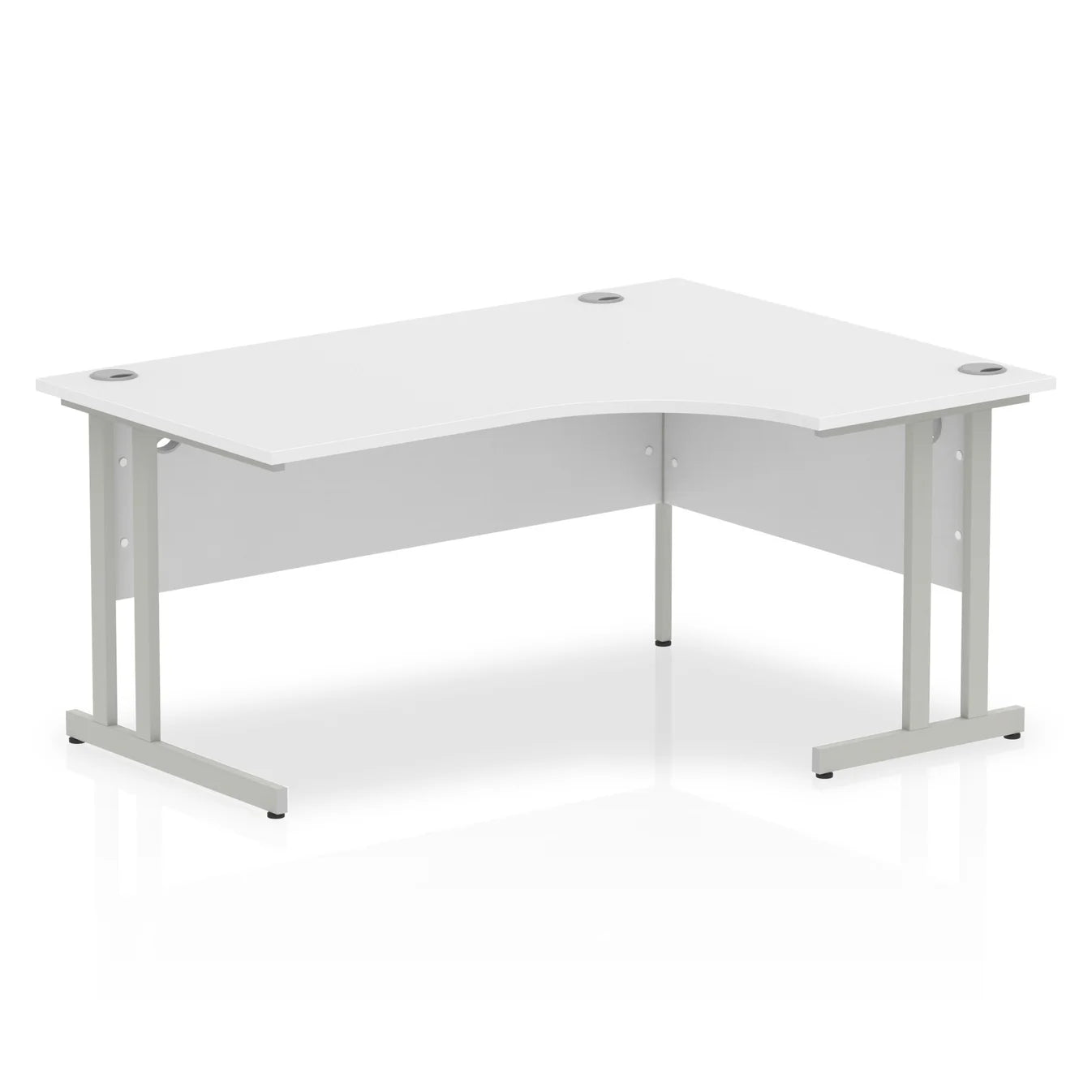 1600mm Right Crescent Desk Cantilever Leg