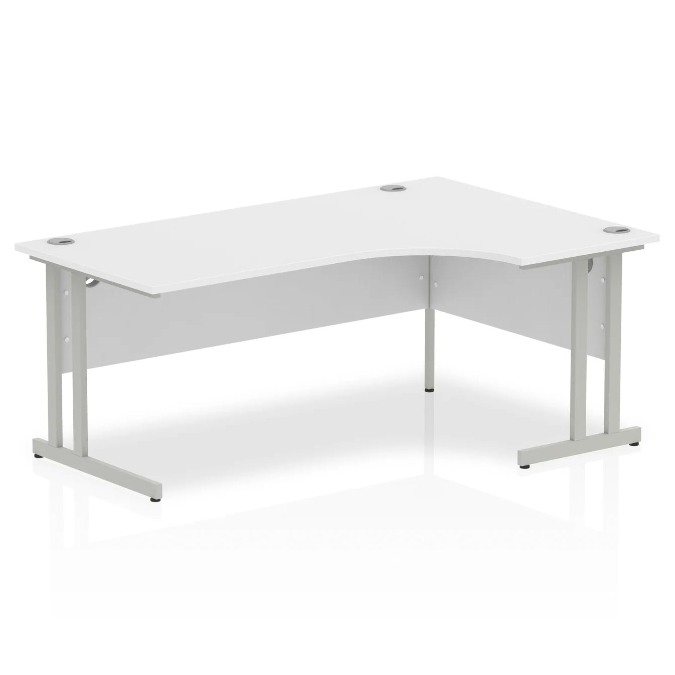 1800mm Right Crescent Desk Cantilever Leg