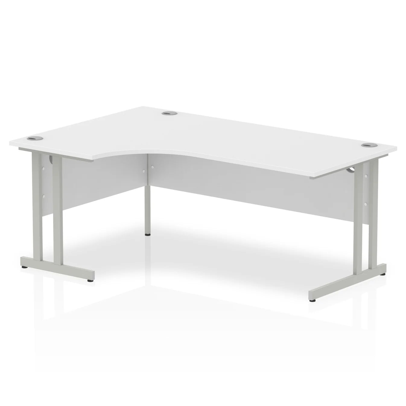 1800mm Left Crescent Desk Cantilever Leg