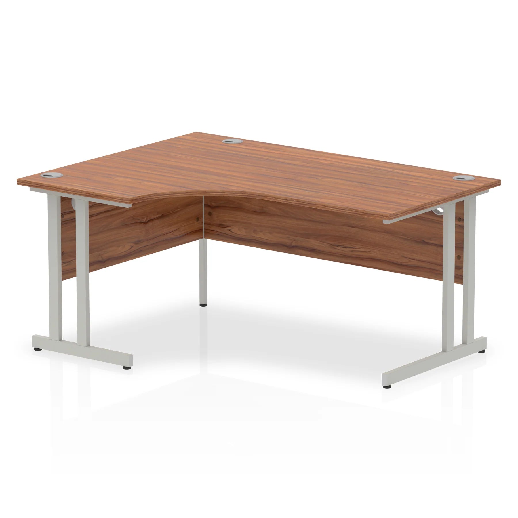 1600mm Left Crescent Desk Cantilever Leg