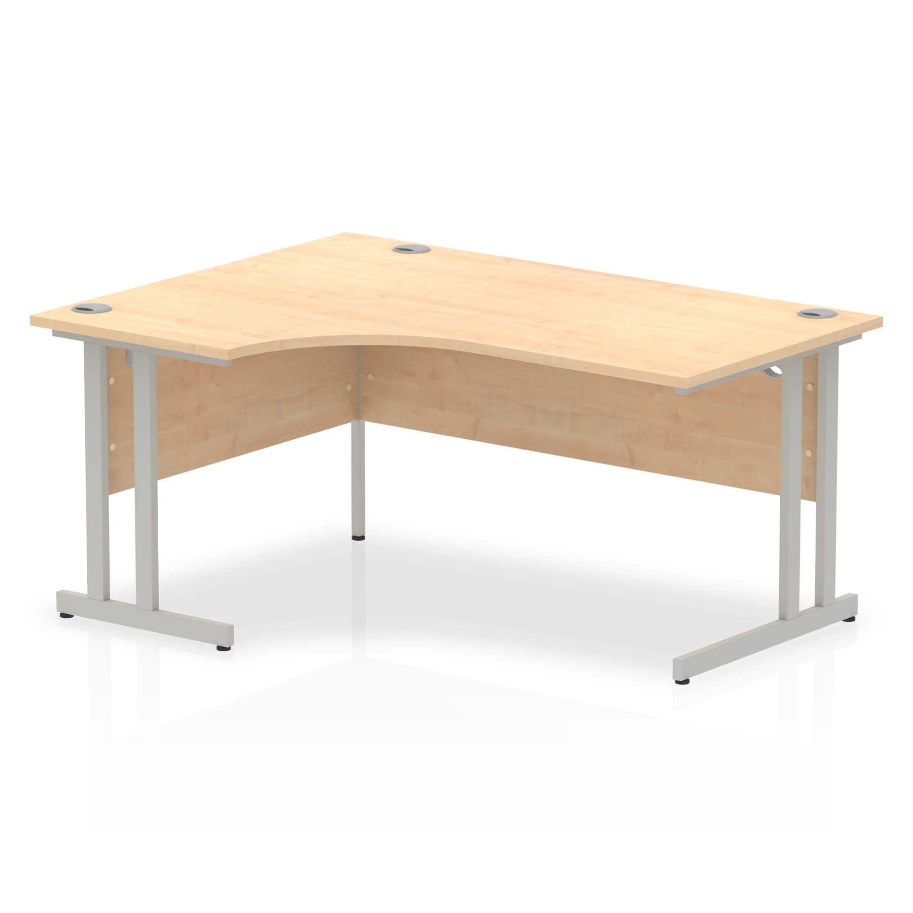 1600mm Left Crescent Desk Cantilever Leg