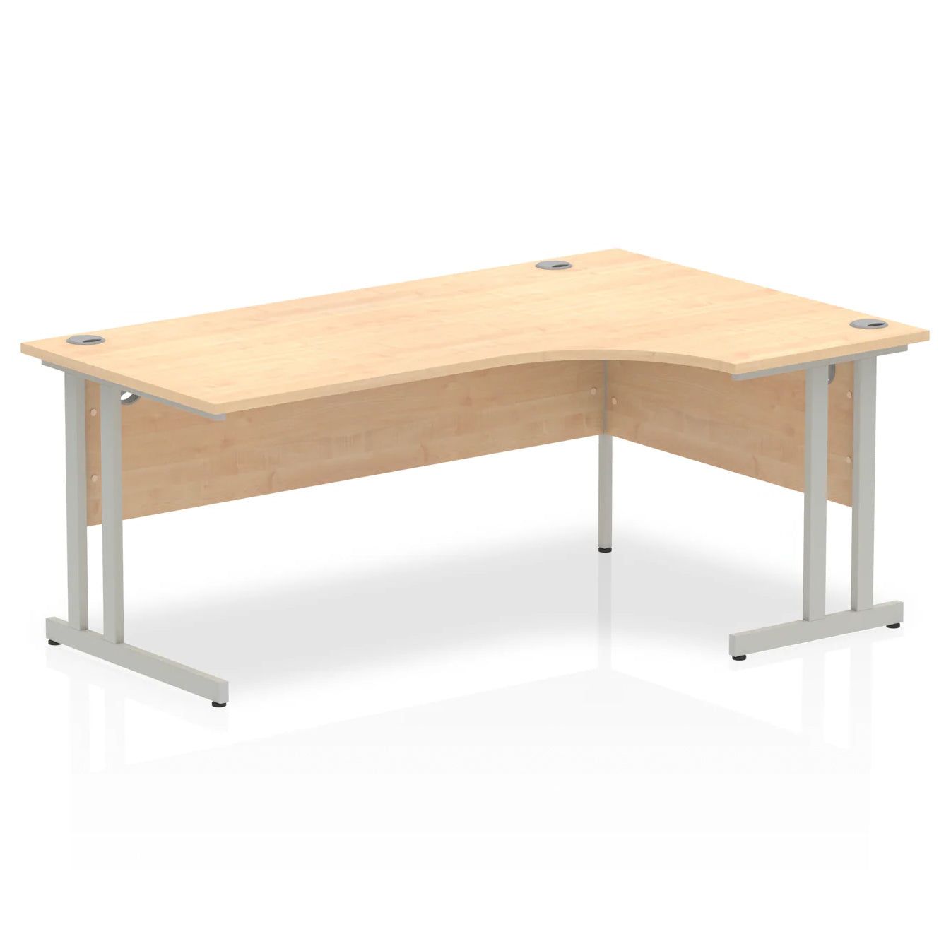 1800mm Right Crescent Desk Cantilever Leg
