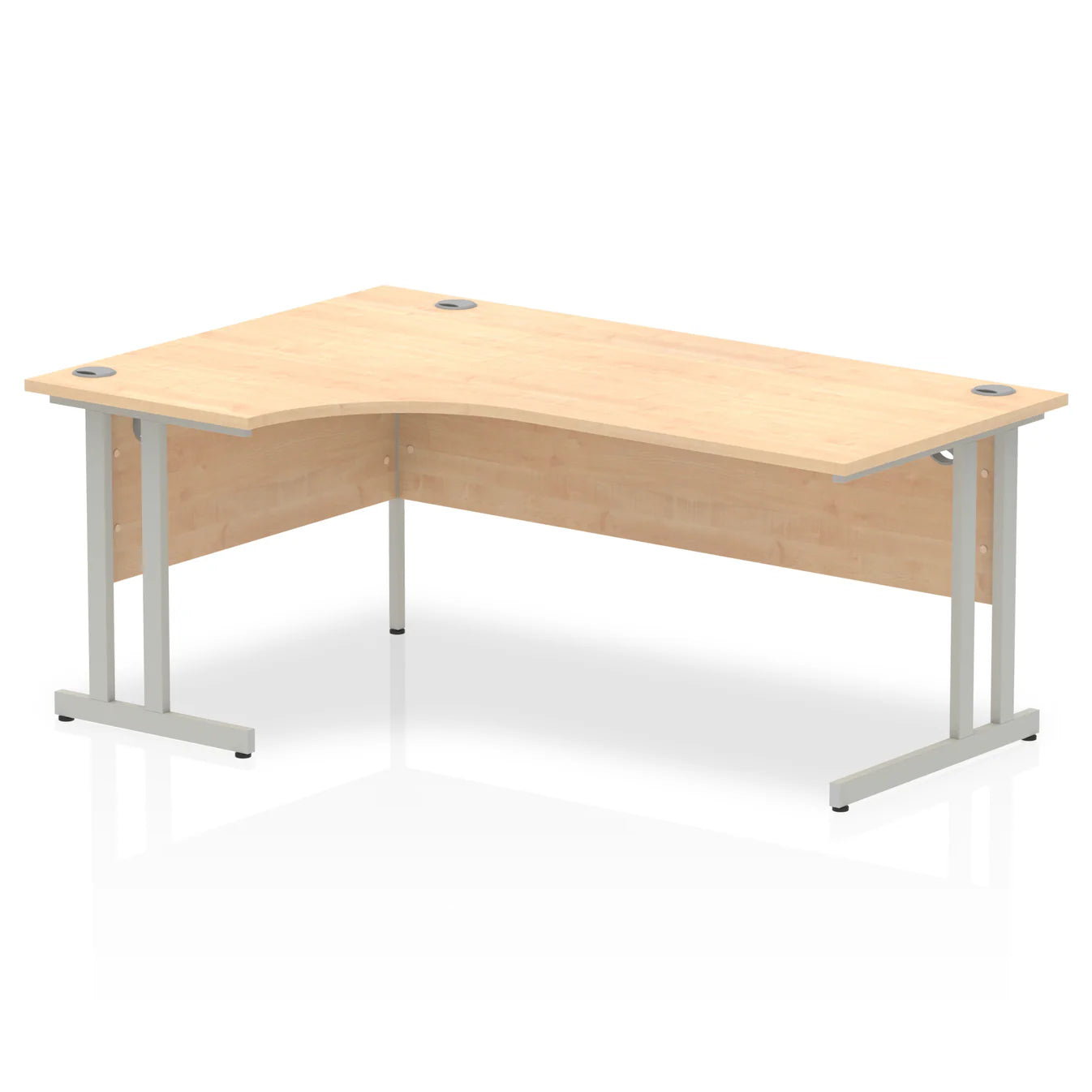 1800mm Left Crescent Desk Cantilever Leg