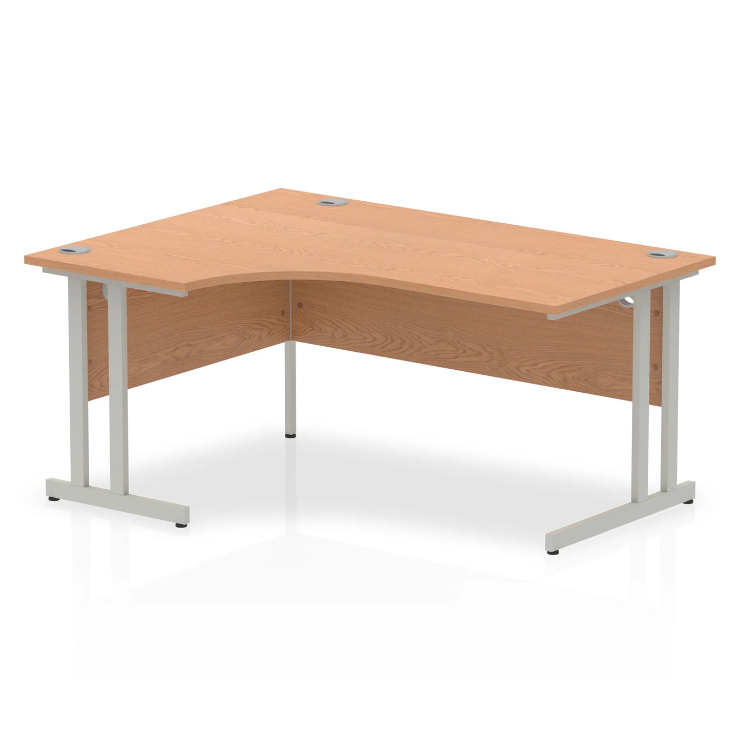 1600mm Left Crescent Desk Cantilever Leg