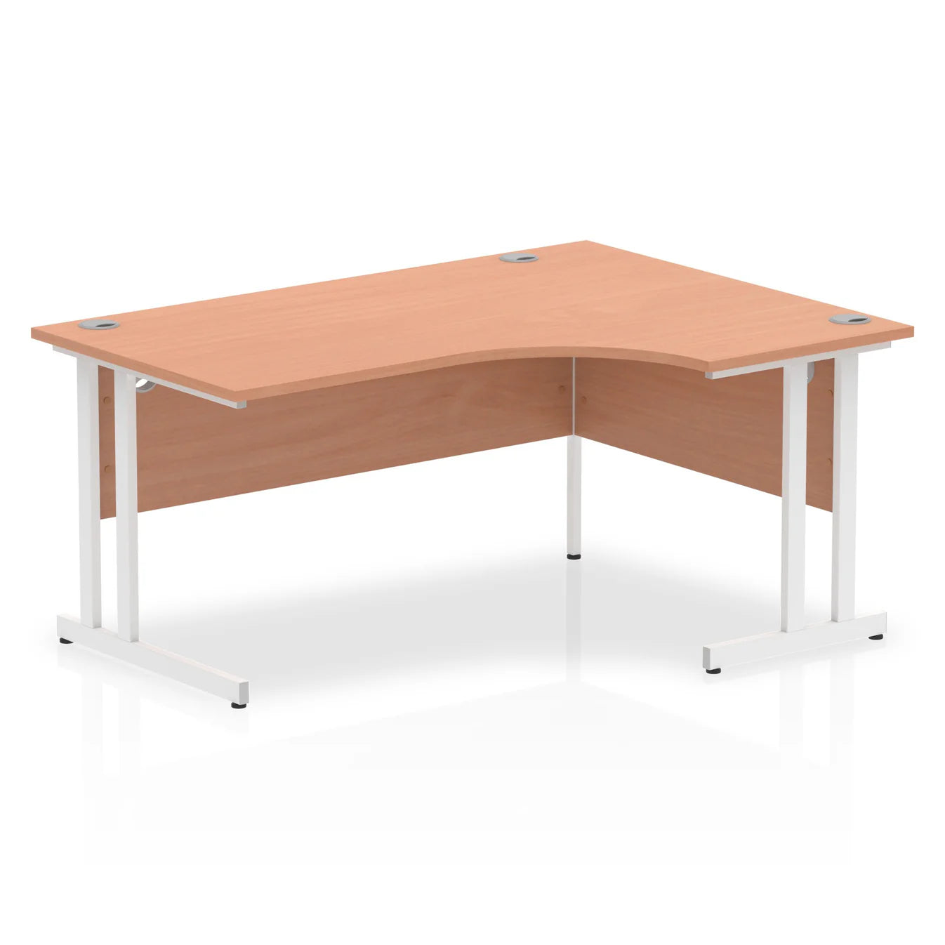 1600mm Right Crescent Desk Cantilever Leg