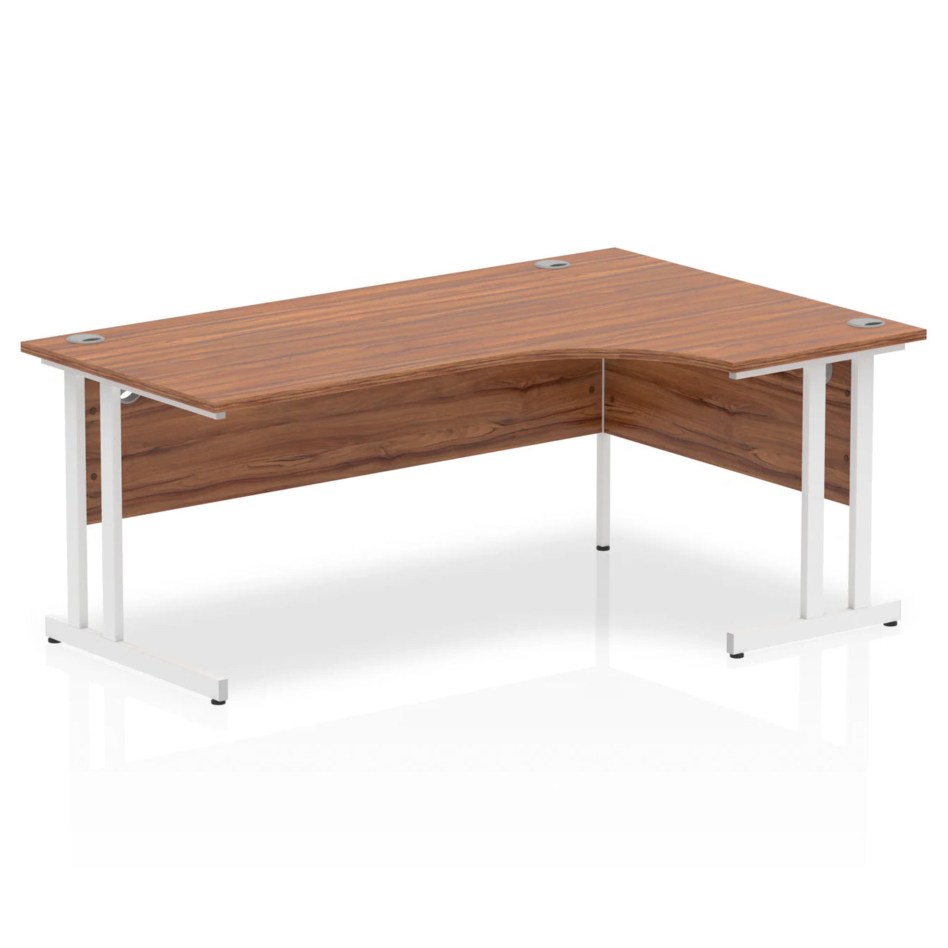 1800mm Right Crescent Desk Cantilever Leg