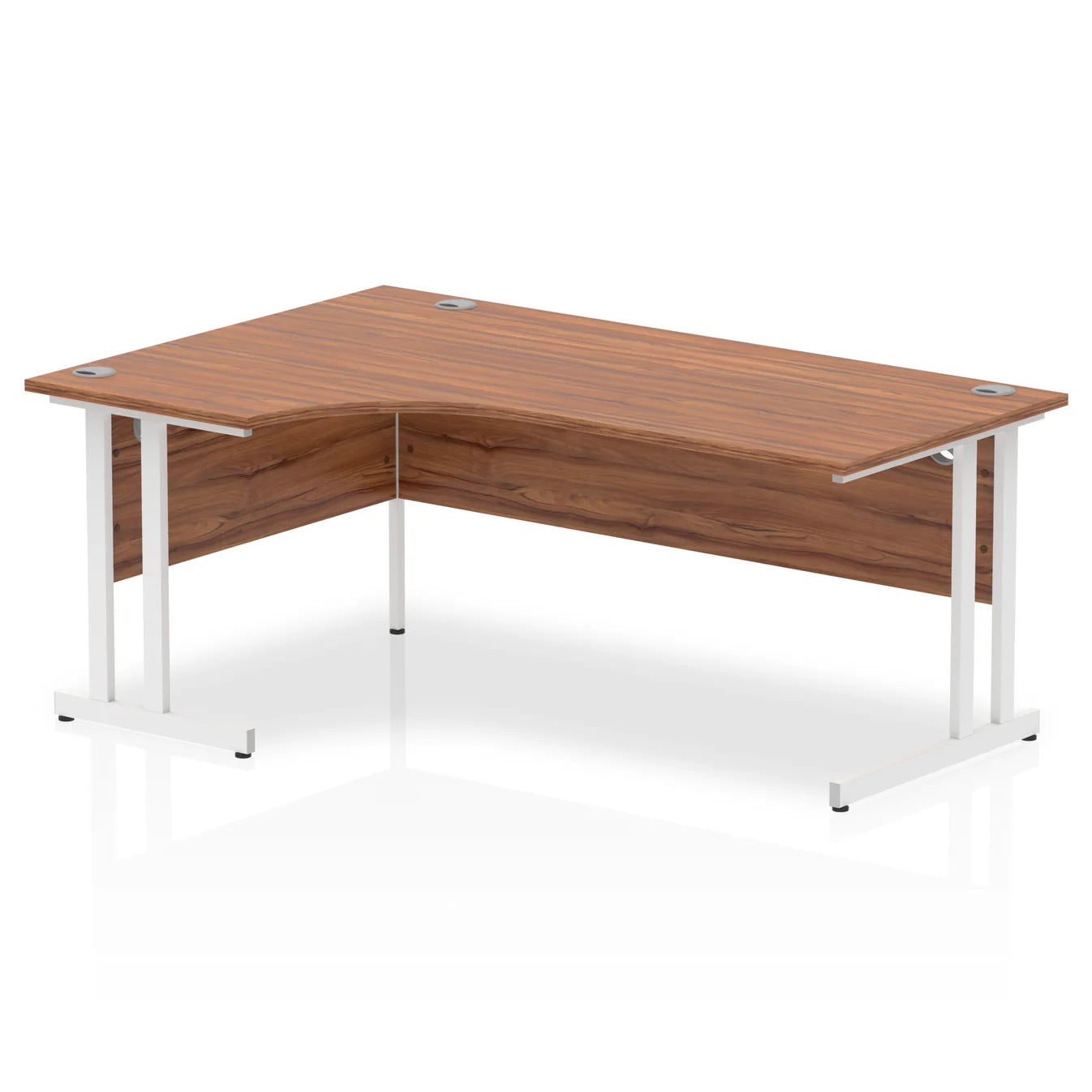 1800mm Left Crescent Desk Cantilever Leg