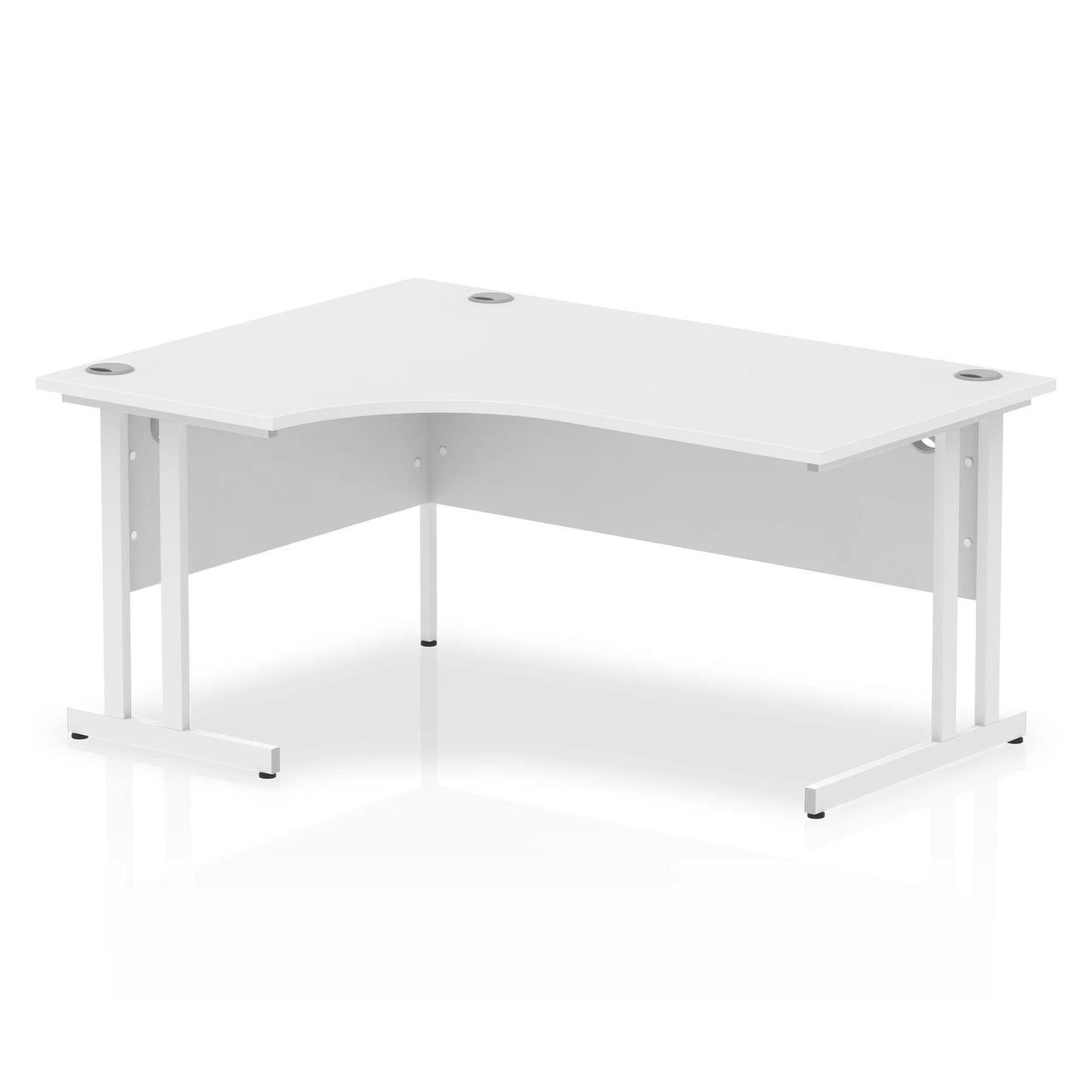 1600mm Left Crescent Desk Cantilever Leg