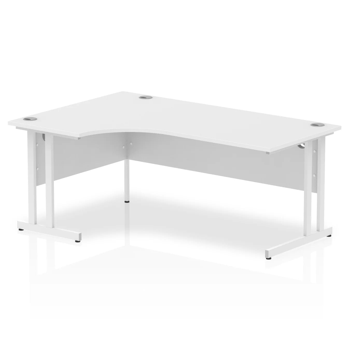 1800mm Left Crescent Desk Cantilever Leg