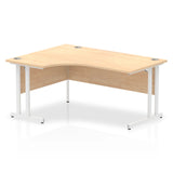 1600mm Left Crescent Desk Cantilever Leg