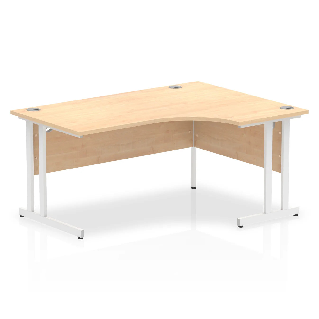 1600mm Right Crescent Desk Cantilever Leg