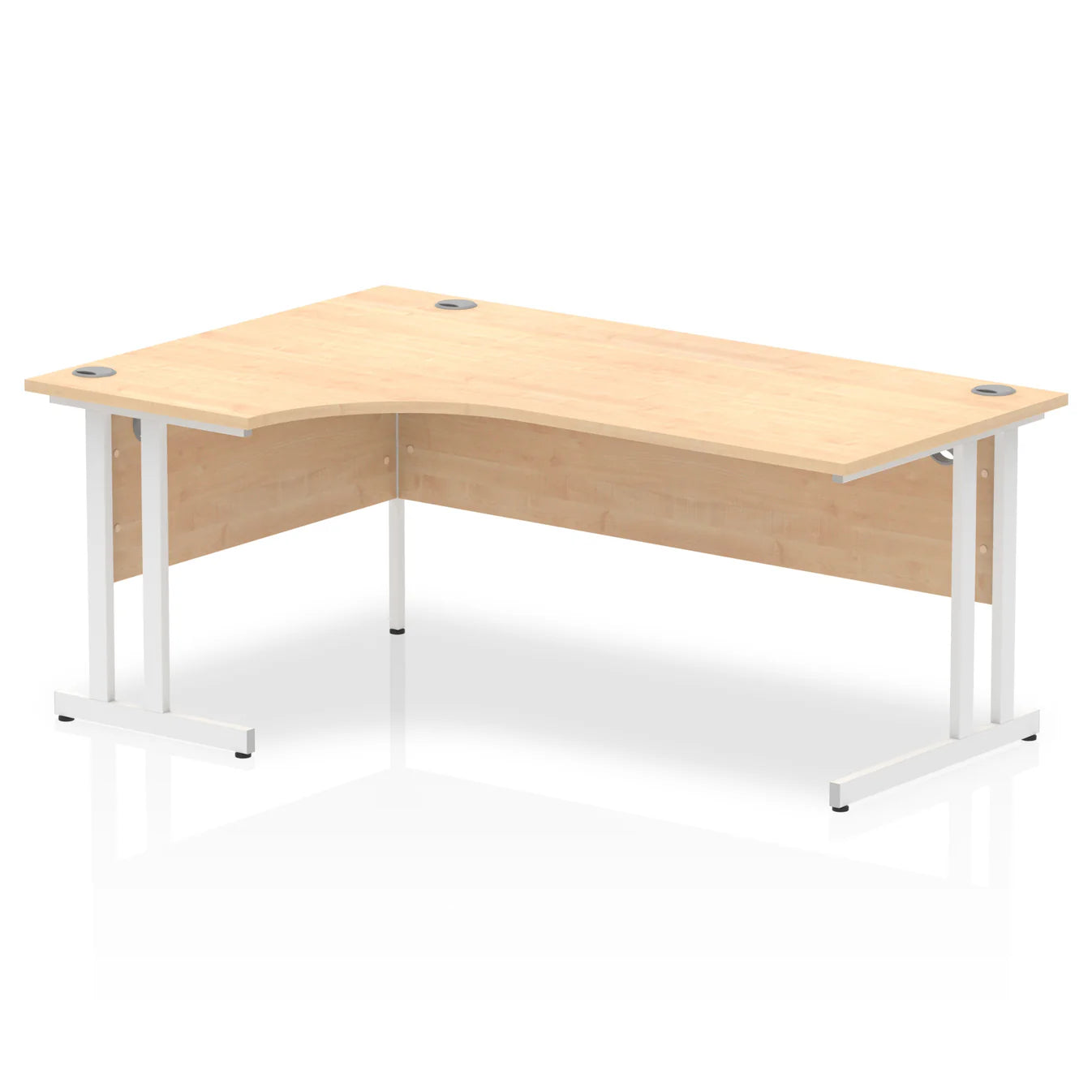 1800mm Left Crescent Desk Cantilever Leg
