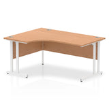 1600mm Left Crescent Desk Cantilever Leg