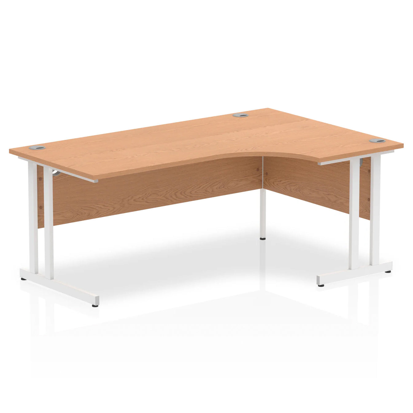 1800mm Right Crescent Desk Cantilever Leg