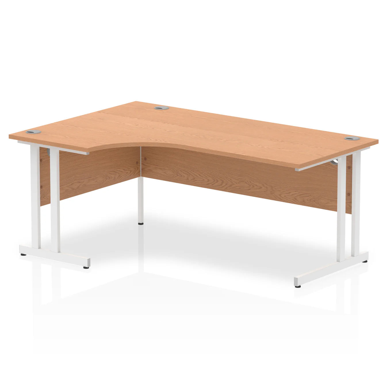 1800mm Left Crescent Desk Cantilever Leg