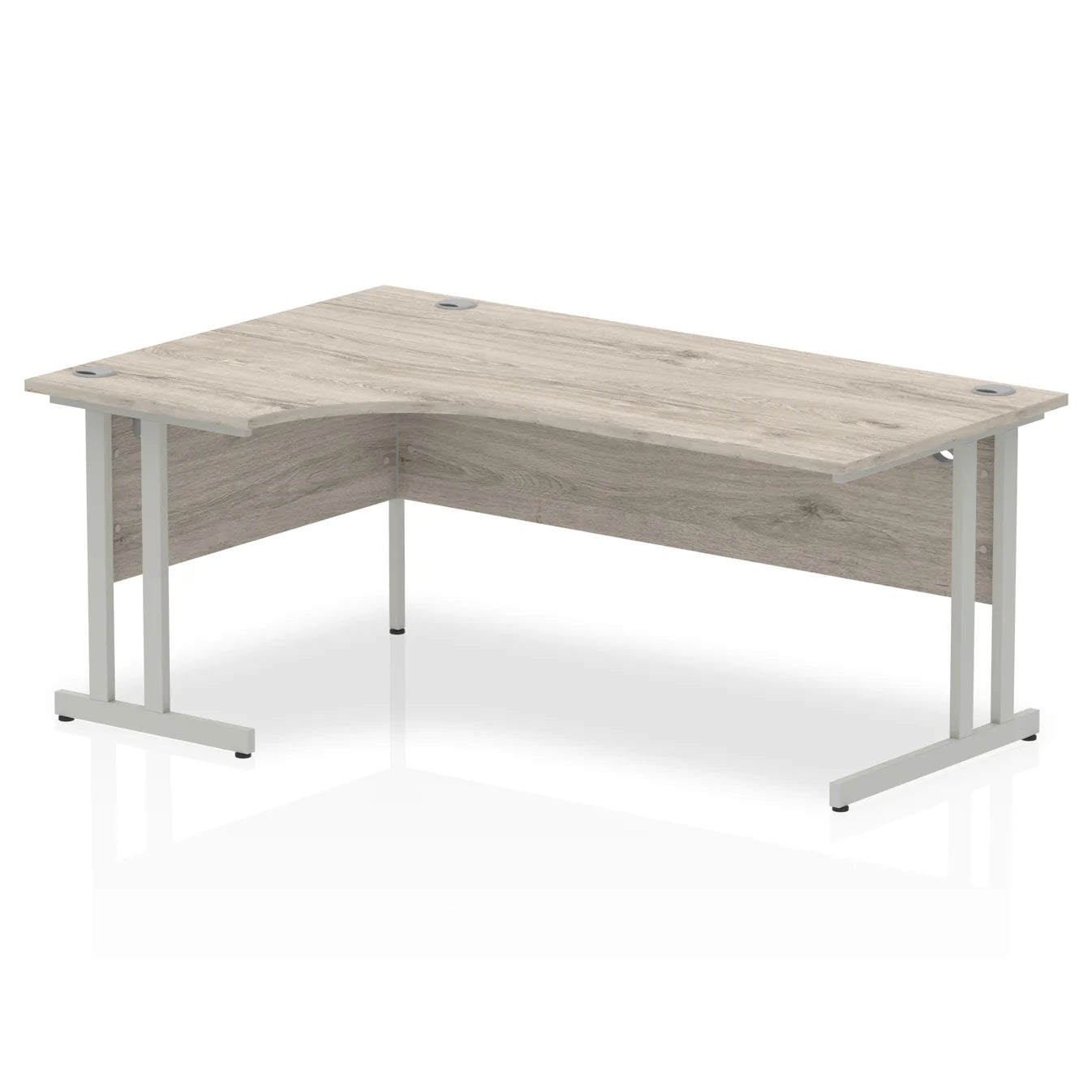 1800mm Left Crescent Desk Cantilever Leg