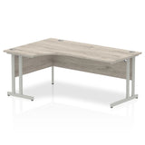 1800mm Left Crescent Desk Cantilever Leg