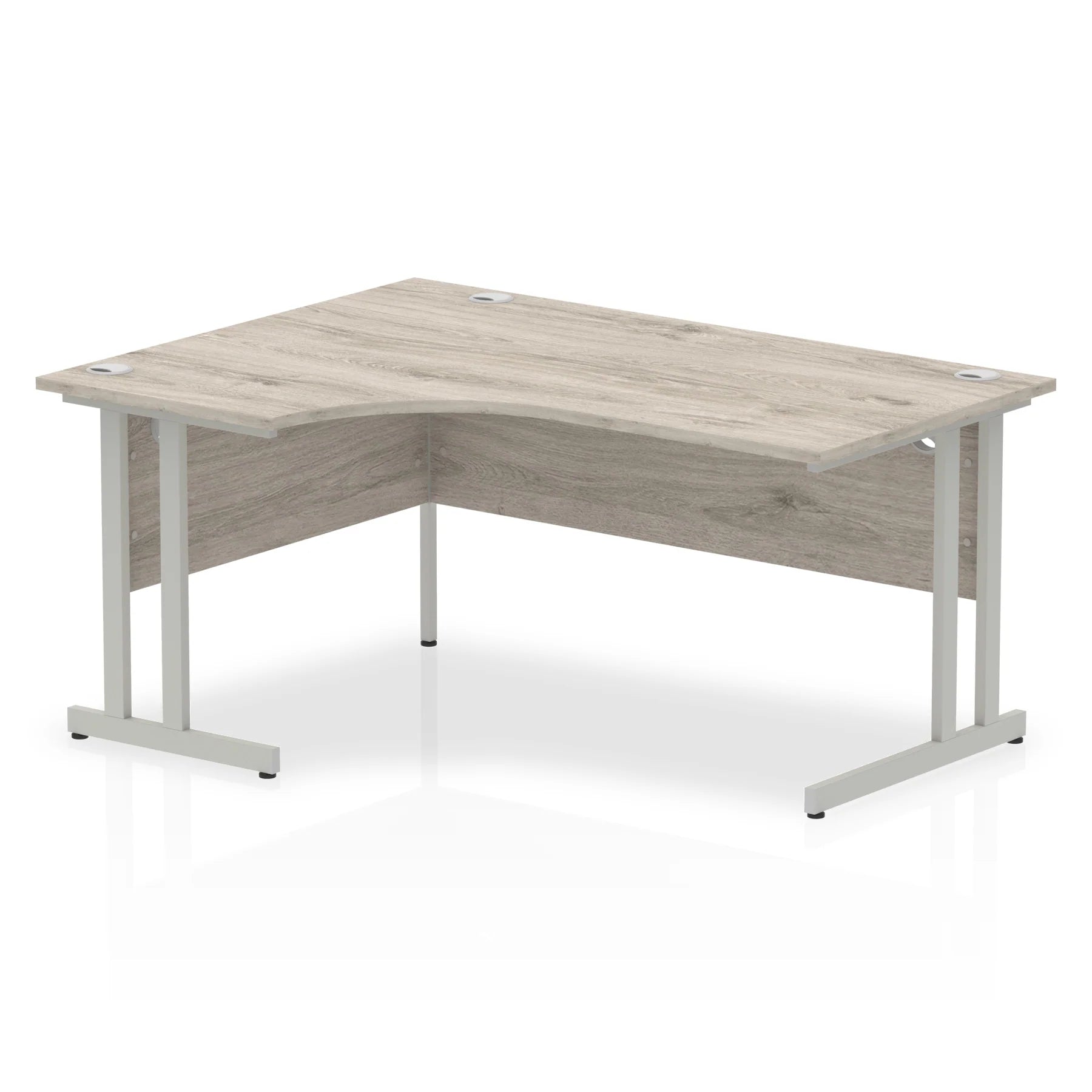 1600mm Left Crescent Desk Cantilever Leg