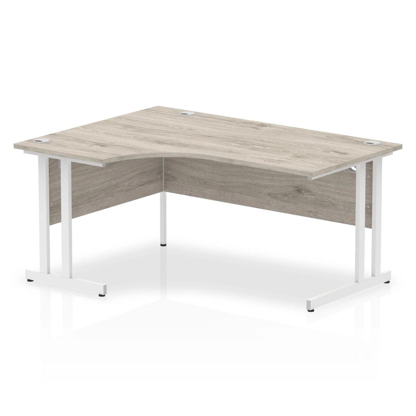 1600mm Left Crescent Desk Cantilever Leg