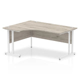 1600mm Left Crescent Desk Cantilever Leg