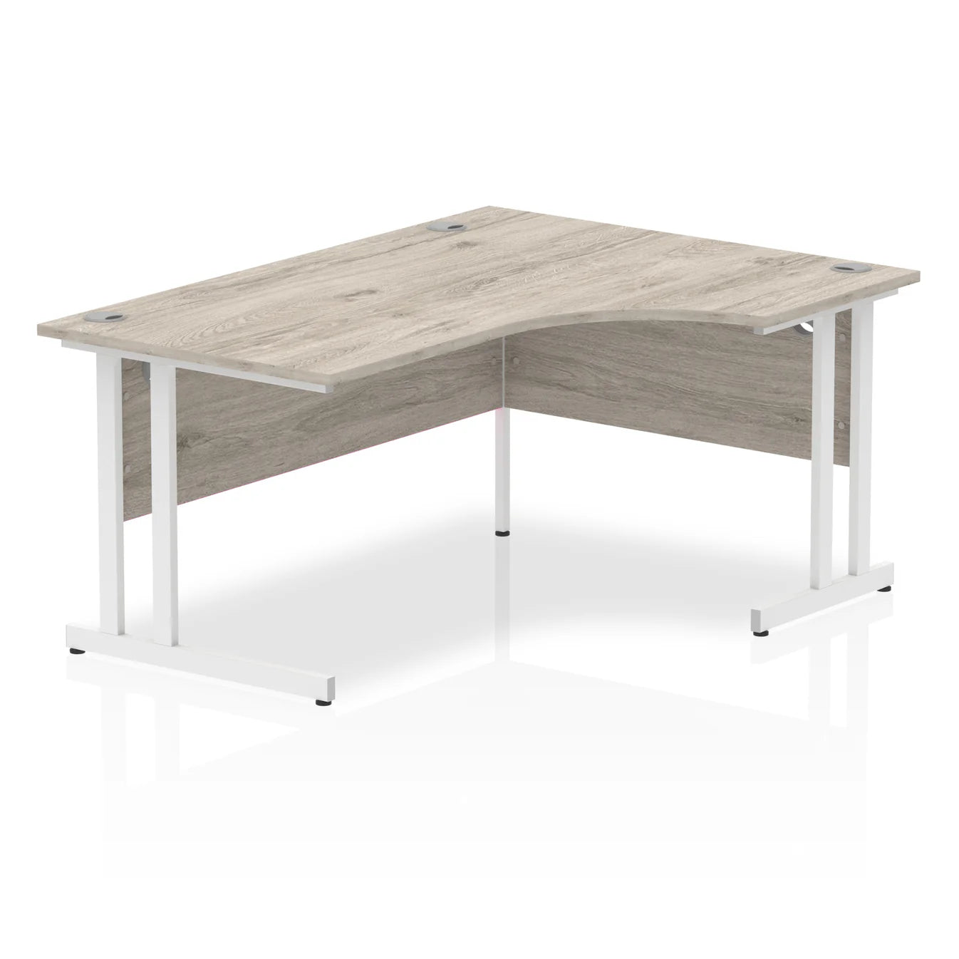 1600mm Right Crescent Desk Cantilever Leg