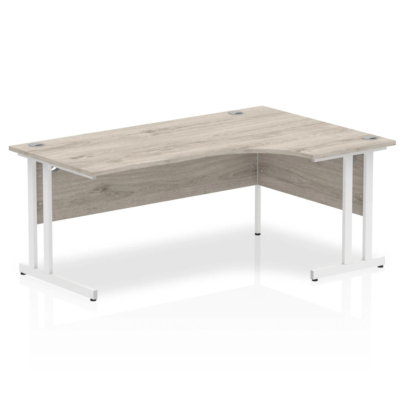 1800mm Right Crescent Desk Cantilever Leg