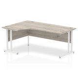 1800mm Left Crescent Desk Cantilever Leg
