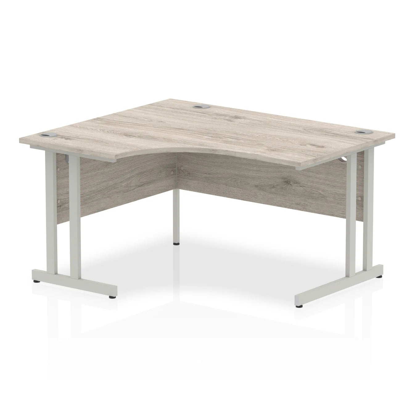 1400mm Left Crescent Desk Cantilever Leg