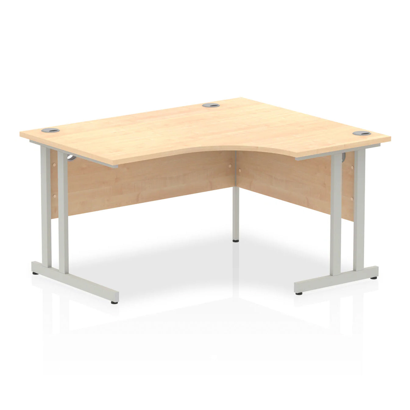 1400mm Right Crescent Desk Cantilever Leg