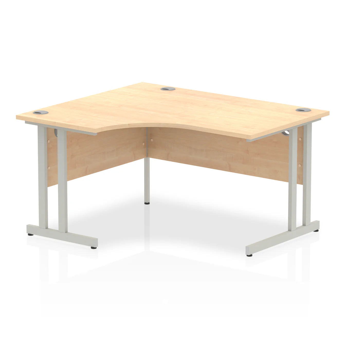 1400mm Left Crescent Desk Cantilever Leg