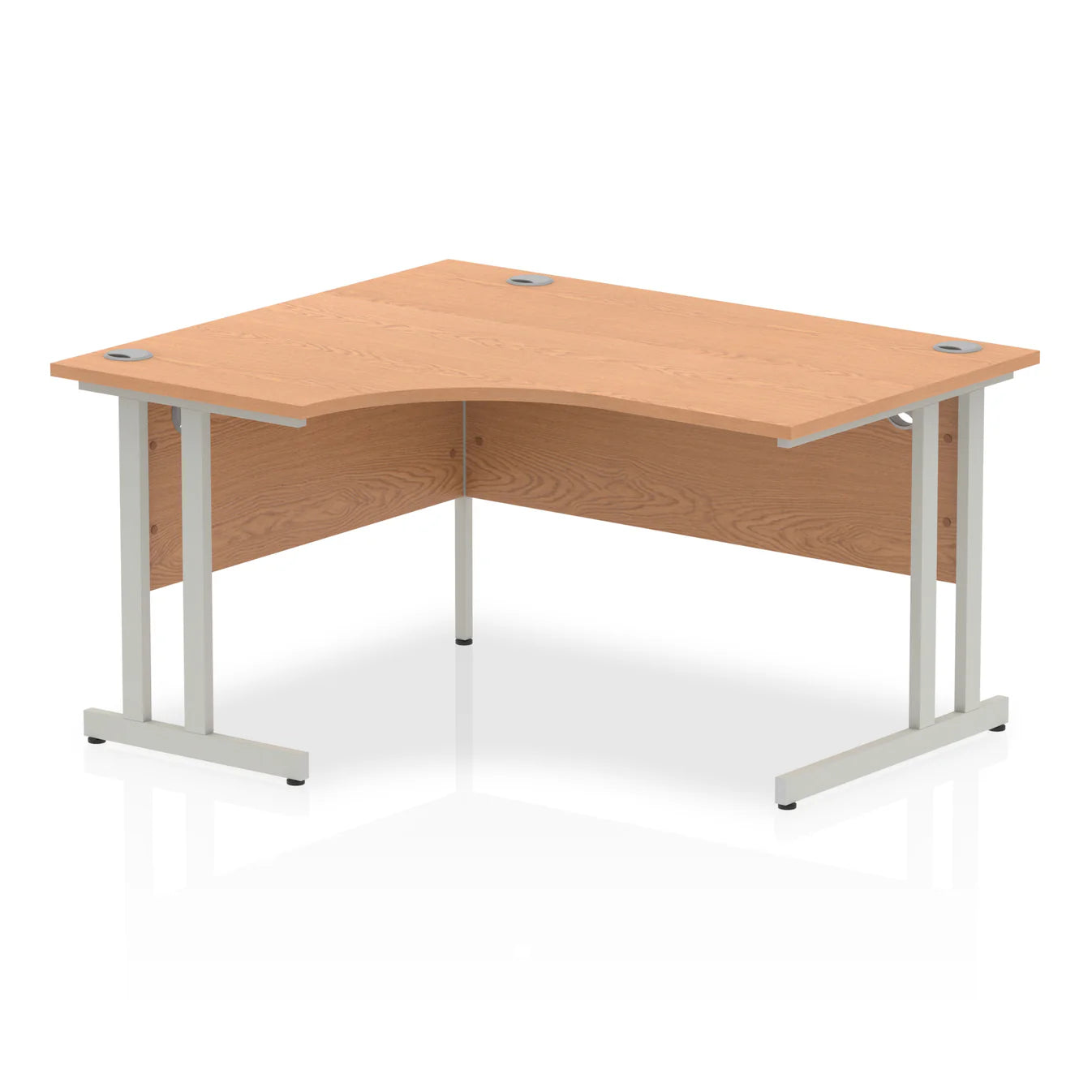 1400mm Left Crescent Desk Cantilever Leg