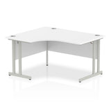 1400mm Left Crescent Desk Cantilever Leg