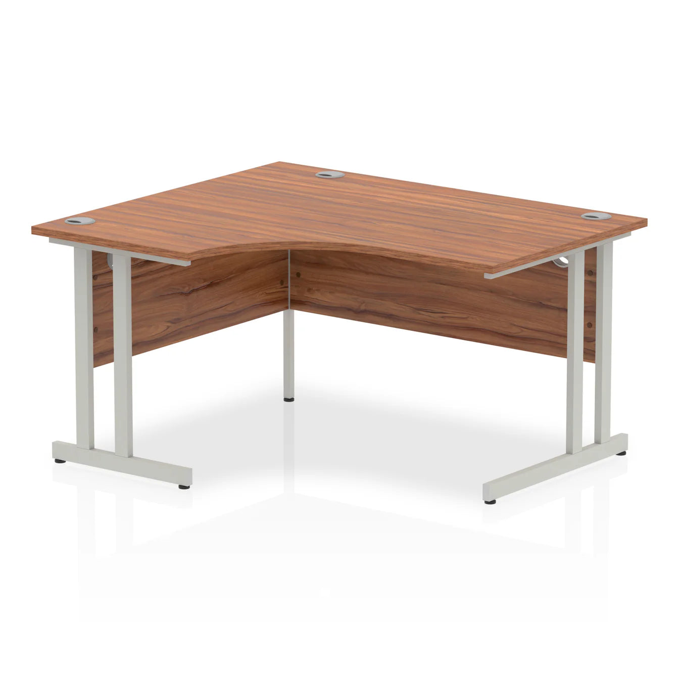 1400mm Left Crescent Desk Cantilever Leg