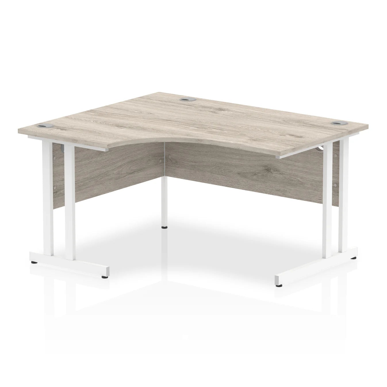 1400mm Left Crescent Desk Cantilever Leg