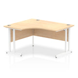 1400mm Left Crescent Desk Cantilever Leg