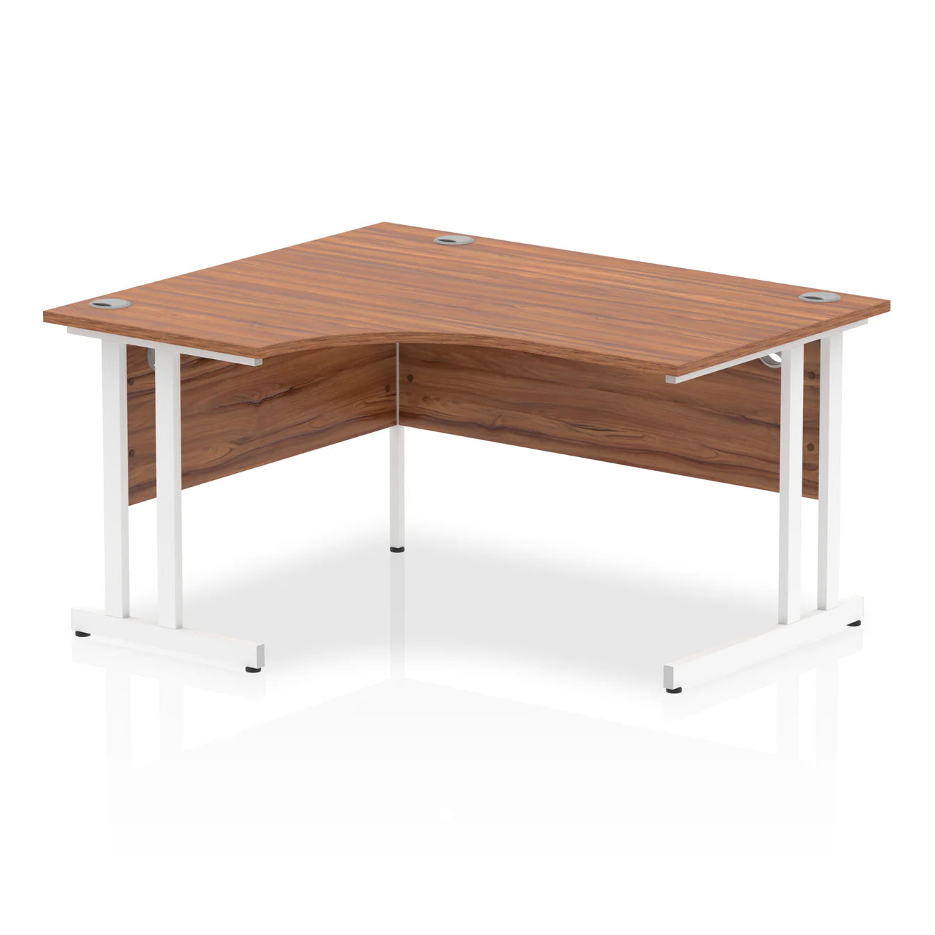 1400mm Left Crescent Desk Cantilever Leg