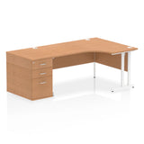 1600mm Cantilever Right Crescent Desk Workstation