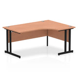 1600mm Right Crescent Desk Cantilever Leg