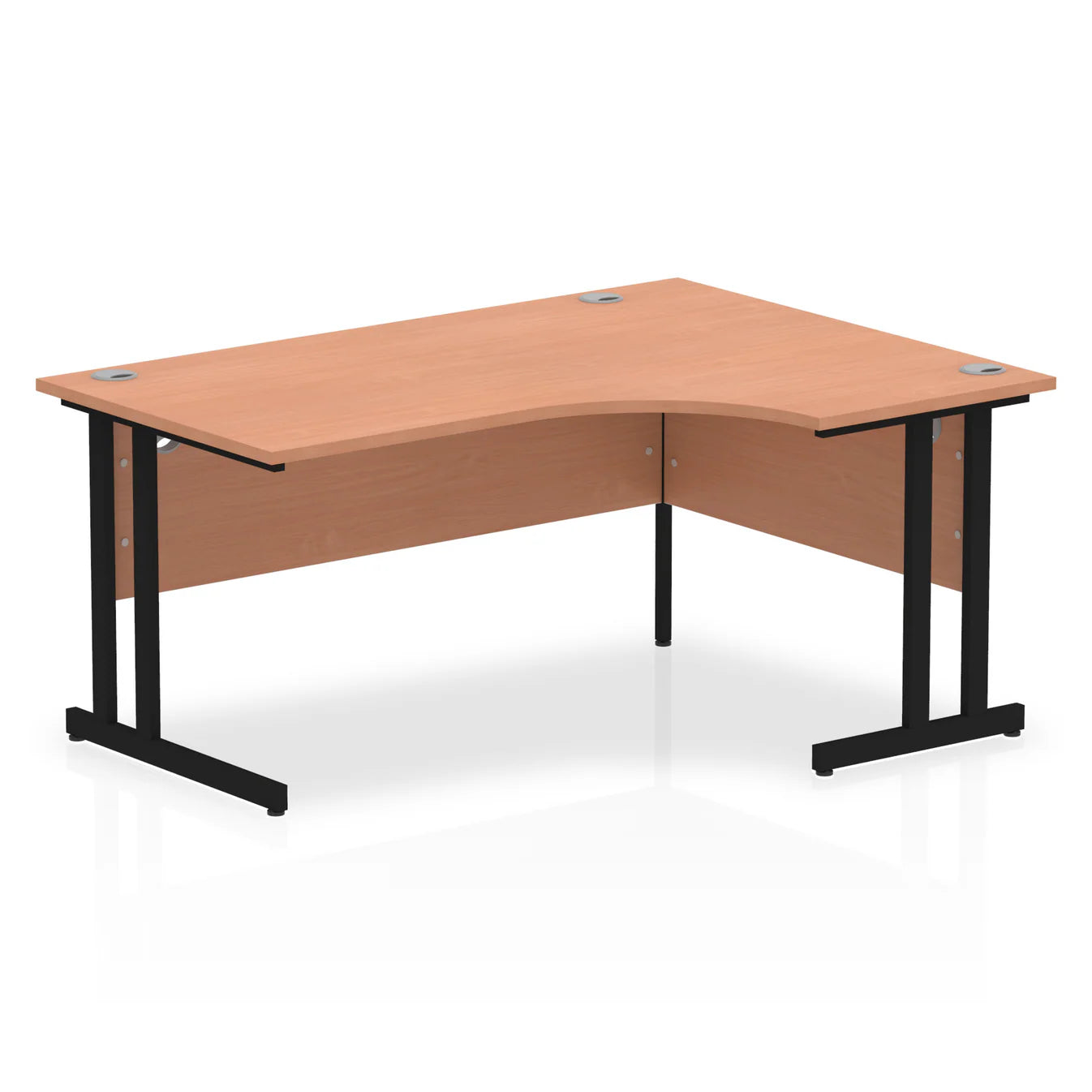 1600mm Right Crescent Desk Cantilever Leg
