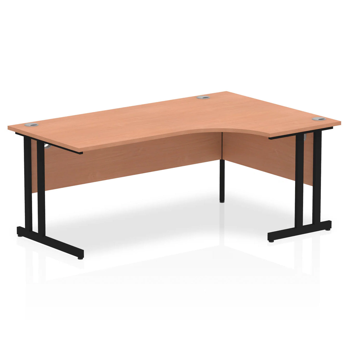 1800mm Right Crescent Desk Cantilever Leg
