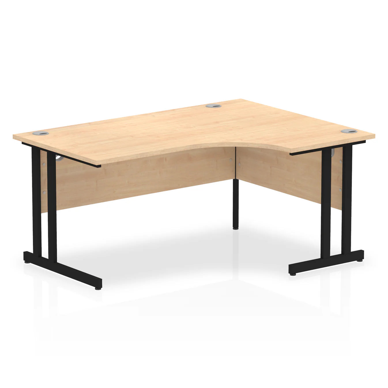 1600mm Right Crescent Desk Cantilever Leg