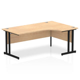1800mm Right Crescent Desk Cantilever Leg
