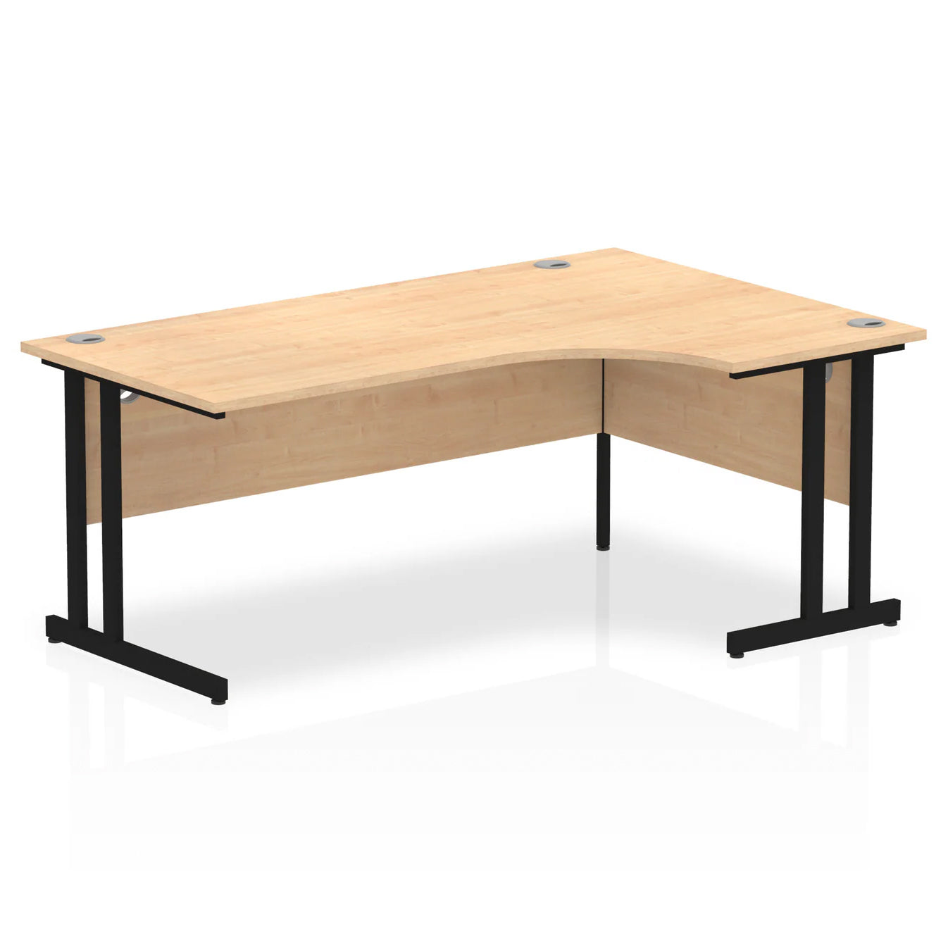 1800mm Right Crescent Desk Cantilever Leg